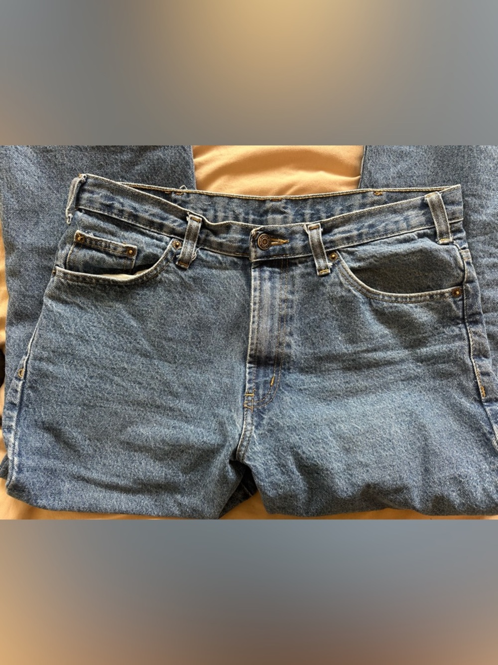 Full Blue Classic Denim Jeans - Medium Blue - Picture 7 of 10